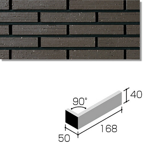 ニッタイ工業株式会社 外装壁タイル ラフネスボーダー(接着剤張り工法) RNES-6H-40 ボーダー標準曲り(接着)