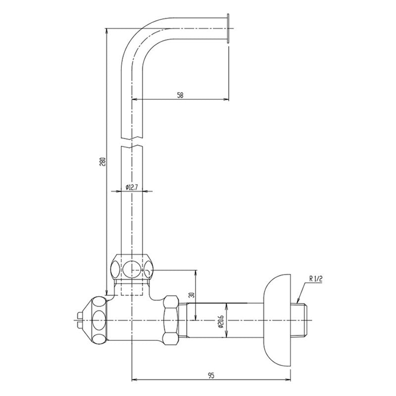TF-810EF 密結便器ロータンク用 止水栓