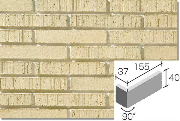 ニッタイ工業株式会社 外装壁タイル 窯艶彩~ようえんさい~(接着剤張り工法) YES-6H-10 ボーダー曲り(接着)
