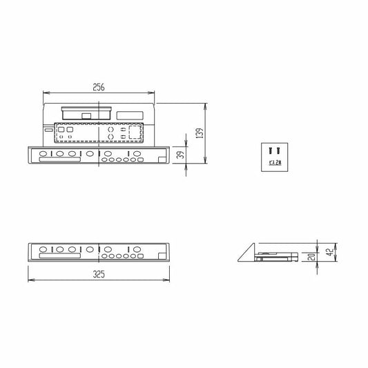 354-1535A-SET DV-D114・DV-J214・DV-J224タイプ用、DWV-SA24・DWV-SB24タイプ用、電池・ビス付インテリアリモコンキット