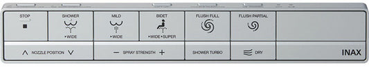 シャワートイレ リモコン  DV-S825・S815タイプ用 スマートリモコンキット(5グレード) 英字表記 電池、ビス付  354-1826-SET