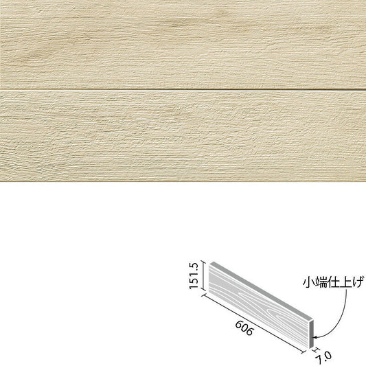 アレルピュア ウォール  ビンテージオーク  606x151角片面小端仕上げ(短辺)  ARW-6151T/OAK1(R)-B［バラ］