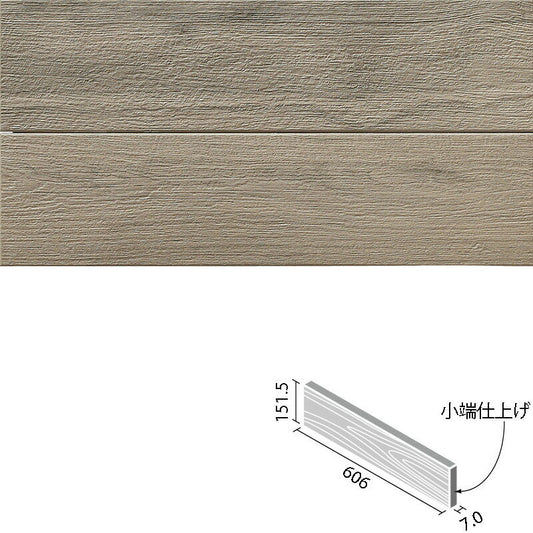 アレルピュア ウォール  ビンテージオーク  606x151角片面小端仕上げ(短辺)  ARW-6151T/OAK3(R)-B［バラ］