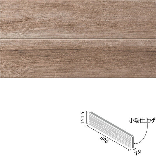 アレルピュア ウォール  ビンテージオーク  606x151角片面小端仕上げ(短辺)  ARW-6151T/OAK4(R)