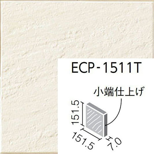 エコカラットプラス ストーンII  151角片面小端仕上げ  ECP-1511T/STN1[バラ]