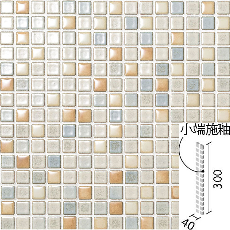 インテリアモザイク カレイドグレイズ  20mm角片面小端施釉ネット張り  IM-2060P1/KLG-11[シート]