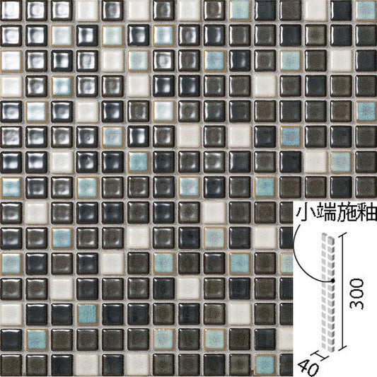 インテリアモザイク カレイドグレイズ  20mm角片面小端施釉ネット張り  IM-2060P1/KLG-13