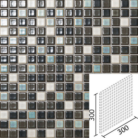 インテリアモザイク カレイドグレイズ  20mm角ネット張り  IM-20P1/KLG-13