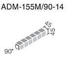 アコルディM 90°曲紙張り  ADM-155M/90-14/201