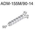 アコルディM 90°曲紙張り  ADM-155M/90-14/252