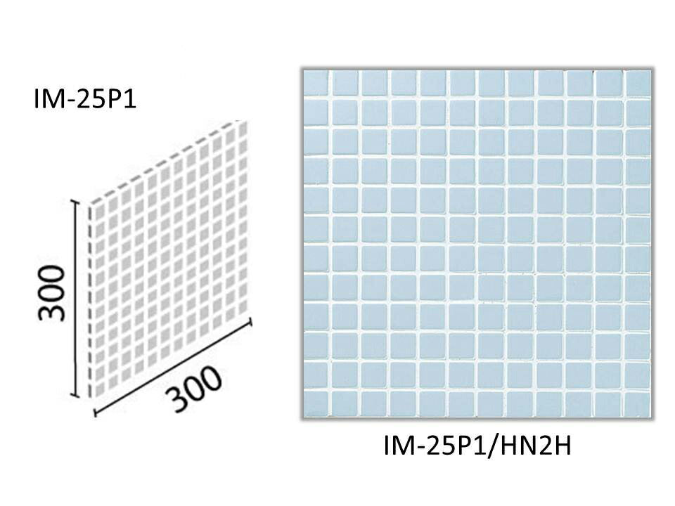 インテリアモザイク ハーニング 25mm角ネット張り  IM-25P1/HN2H-B［シート］