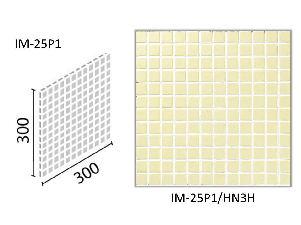 インテリアモザイク ハーニング 25mm角ネット張り  IM-25P1/HN3H-B［シート］