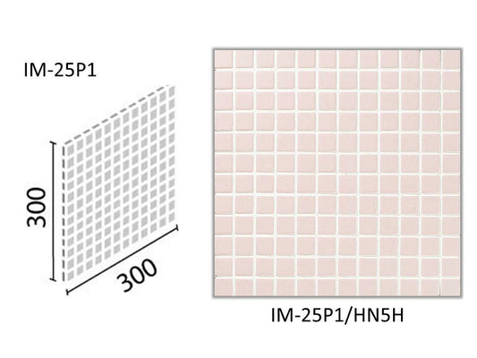 インテリアモザイク ハーニング 25mm角ネット張り  IM-25P1/HN5H-B［シート］