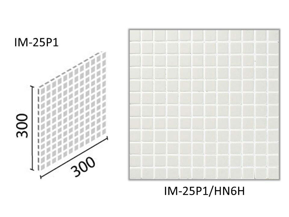 インテリアモザイク ハーニング 25mm角ネット張り  IM-25P1/HN6H-B［シート］