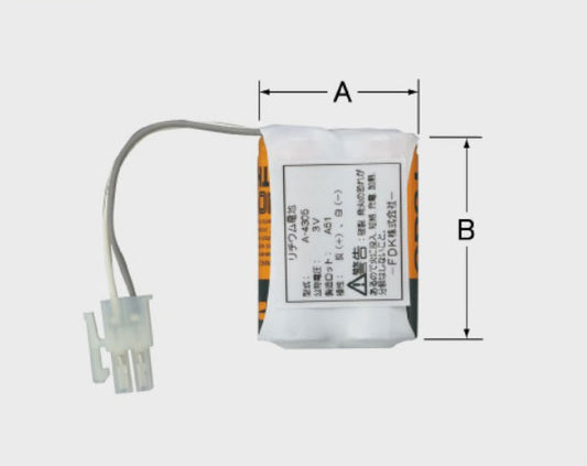 水栓部品 自動水栓(AM-91)用リチウム電池  A-4305