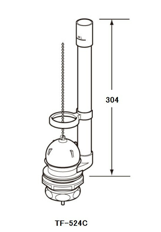 T-527タンク用Φ50フロート弁(平付用)  DTF-524C