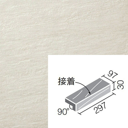 外装床タイル  ストーンエッジII （床用） 300x100mm角垂れ付き段鼻(接着) IPF-301/SEN-1-B［枚］