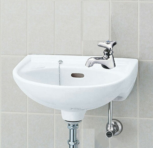 平付大形手洗器(水栓穴1)床排水セット  L-15AG/BW1＋LF-1（SSET)
