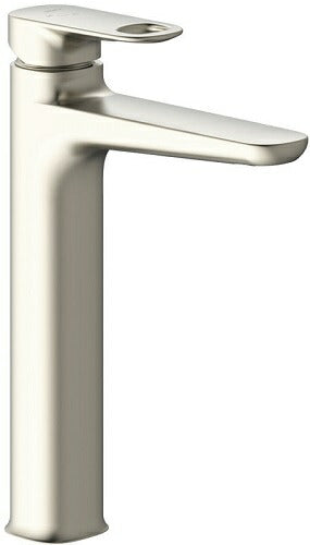 LIXIL デュアラ(エコハンドル) シングルレバー混合水栓 [排水栓なし仕様] ベッセル用ロングタイプ LF-YD340SYHC/SNI(シャインニッケル)