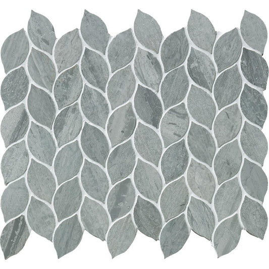 名古屋モザイク  MOROCCAN LEAF モロッカンリーフ62×33葉形 [裏ネット貼り]  LSN-R7020[シート]  デザイン タイル 石材 バラ売り