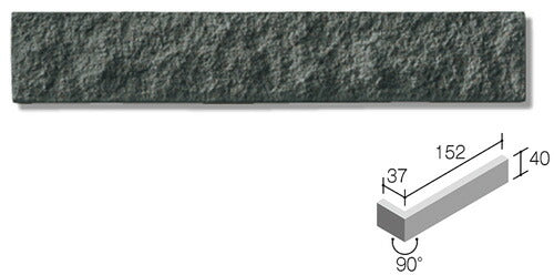 ニッタイ工業株式会社  外装壁タイル モデューロボーダー(接着剤張り工法)  MOD-006M ボーダー曲り(テッセラ面)(接着)