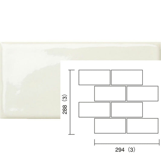 名古屋モザイク  トロンヌ 144×69角平紙貼り（レンガ貼り） SF-692-RFR-62[ケース]