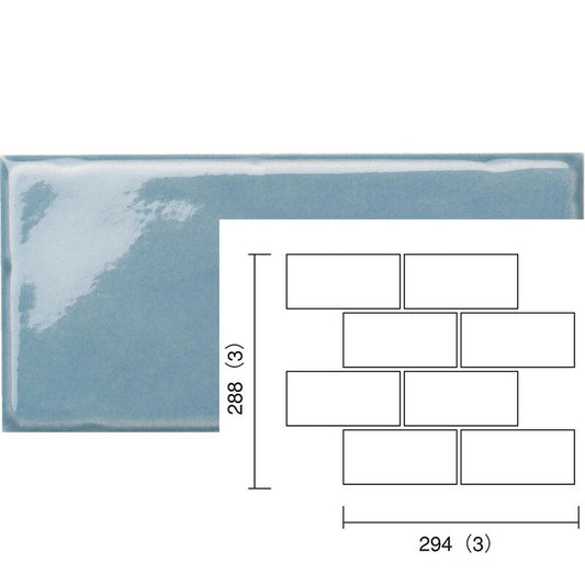 名古屋モザイク  トロンヌ 144×69角平紙貼り（レンガ貼り） SF-692-RFR-66[ケース]