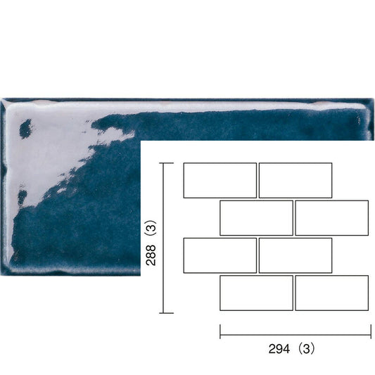 名古屋モザイク  トロンヌ 144×69角平紙貼り（レンガ貼り） SF-692-RFR-67[ケース]