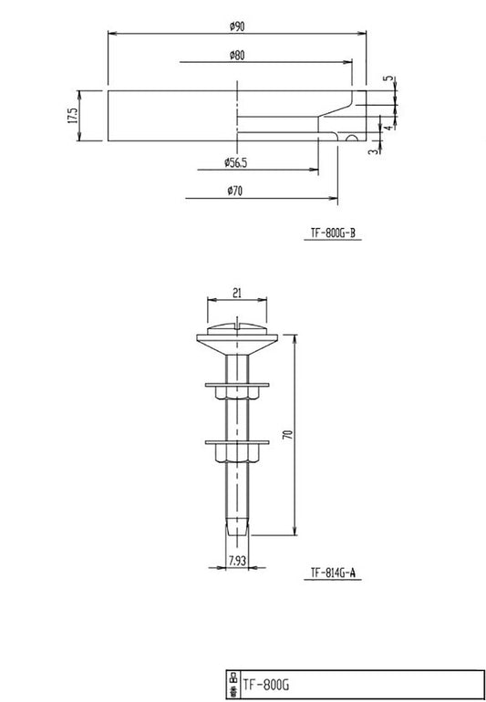 密結パッキン・ボルトセット TF-800G